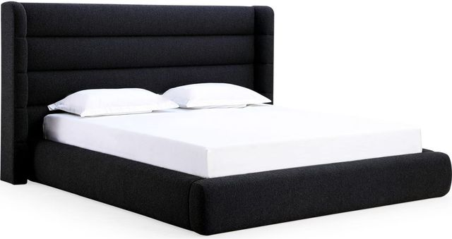 Modus Furniture Formosa Frank Ember California King Upholstered Wingback Platform Bed-0