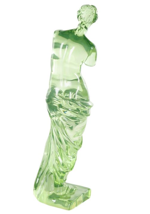 Deco Marche Cosmoliving by Cosmopolitan Green Woman Tinted Decorative Sculpture-2