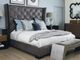 Century® Mesa Crescent King Tufted Upholstered Bed-2