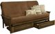 Kodiak Furniture Tucson Marmont Mocha/Rustic Walnut Queen Storage Futon with Mattress-0
