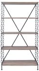 ACME Furniture Jodie Antique Black/Rustic Oak Bookshelf-0