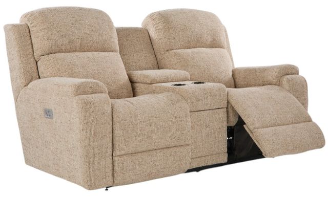 La-Z-Boy® Dorian Hickory Power Reclining Loveseat with Console, Headrest, and Lumbar-1
