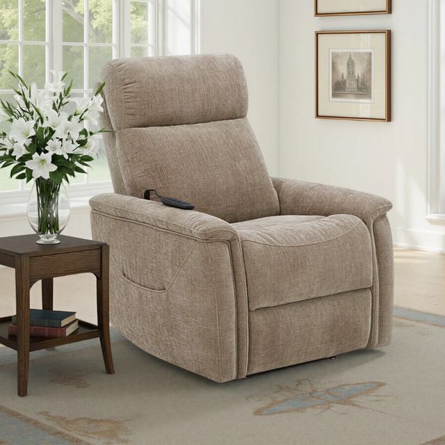 Flexsteel® Luma Sable 32" Fabric Power Lift Recliner with Power Headrest, and Lumbar-2