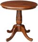 John Thomas Furniture® Dining Essentials Espresso Table Top woth Espresso Pedestal Base-0