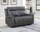 Steve Silver Co. Gaston Gray Manual Reclining Loveseat-2