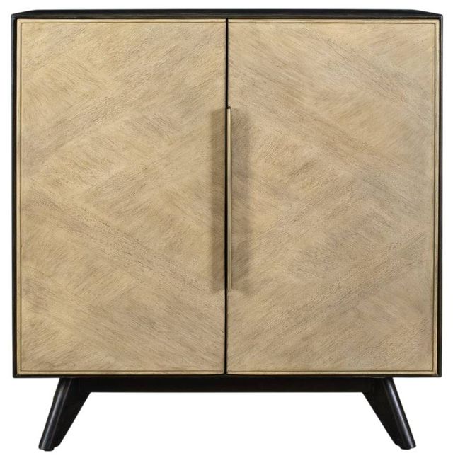 Uttermost® Reina Dark Walnut/Light Wood Cabinet-3