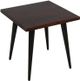 Jofran Inc. Prelude Walnut End Table with Black Base-4