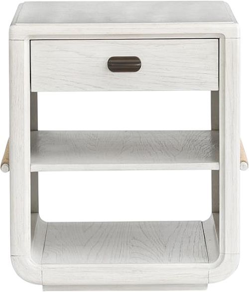 Magnussen Home® Sunset Cove Moonlight Pearl Chairside End Table-2