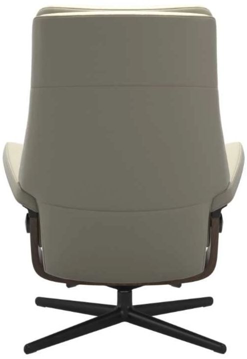 Stressless® by Ekornes® Customizable Paul Large Cross Base Manual Recliner with Ottoman-3