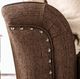 Furniture of America® Belsize Chocolate/Tan Loveseat-3