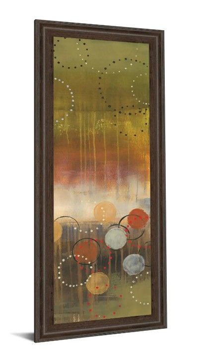 Classy Art Circles In Green Panel II by Jeni Lee Wall Art-1