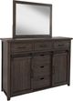 Jofran Inc. Madison County 4-Piece Barnwood Queen Barn Door Bedroom Set-3