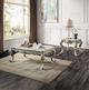 ACME Furniture Miliani Marble Top Coffee Table with Antique Bronze Base-1