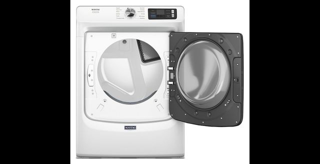Maytag® Pet Pro System 7.4 Cu. Ft. White Front Load Gas Dryer-1
