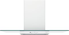 Café™ 36" Matte White Wall Mount Glass Canopy Chimney Hood