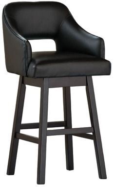 Signature Design by Ashley® Tallenger 2-Piece Black/Dark Brown Bar Stool Set-1