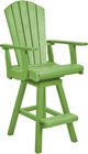 C R Plastics Generation Line Kiwi Swivel Pub Chair-0