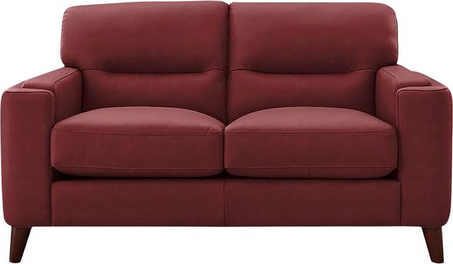 Aurora Furniture Elm Cranberry Stationary Loveseat-0