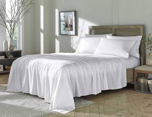 Sleeptone® Eucalyptus 6-Piece White EUCAFIBER™ California King Sheet Set-3