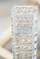 A & B Home Clear Square Tapered Vase-3