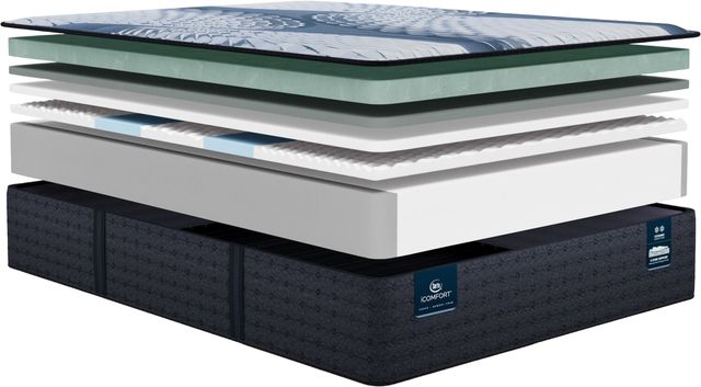 Serta® iComfort® Iona 13" Memory Foam Plush Smooth Top California King Mattress-2