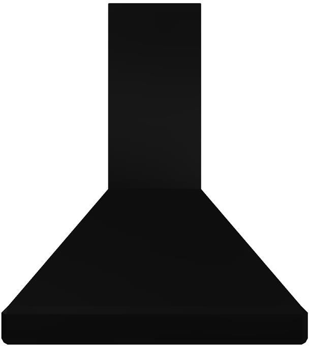 Vent-A-Hood® 36" Black ARS Duct-Free Euro-Style Island Range Hood-0