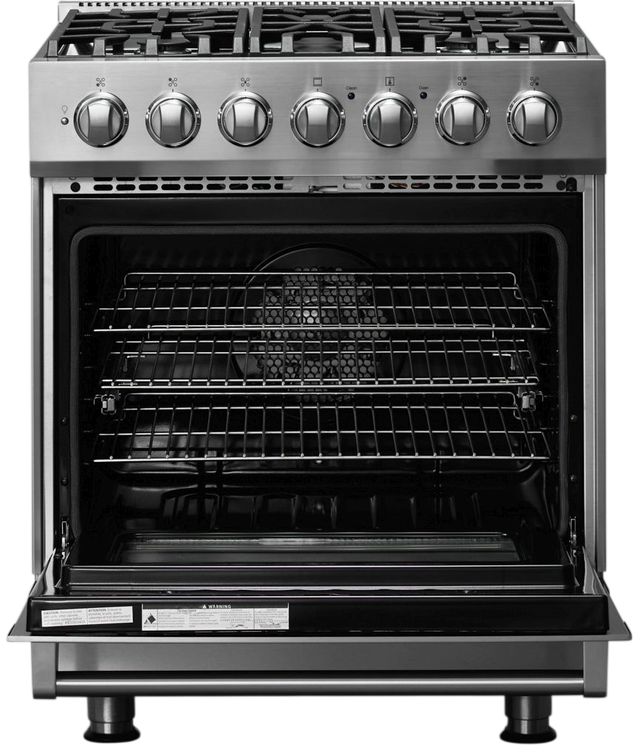 Viking® 3 Series 30" Stainless Steel Pro Style Dual Fuel Range-1