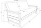 Kodiak Furniture Lexington Weathered White Full Futon Frame-2