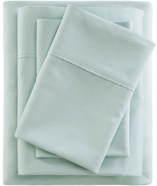 Olliix by Beautyrest Seafoam California King 600 Thread Count Cooling Cotton Rich Sheet Set-0