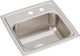 Elkay Lustertone® Lustrous Satin 15" MR2-Hole Single Bowl Drop-in Bar Sink-0