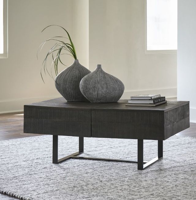 Signature Design by Ashley® Kevmart 3-Piece Grayish Brown/Black Living Room Table Set-3