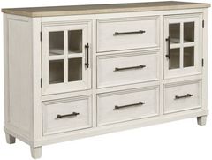 Benchcraft® Shaybrock Antique White/Brown Dresser