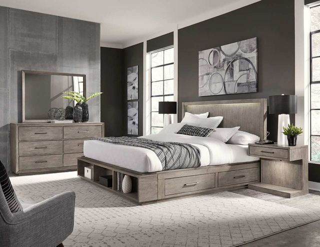 Aspenhome® Platinum Gray Linen Dresser-2