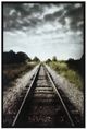 Crestview Collection Somber Rails Black/Gray/White Wall Art-0