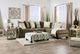 Furniture of America® Kempston Beige/Gray Ottoman-1