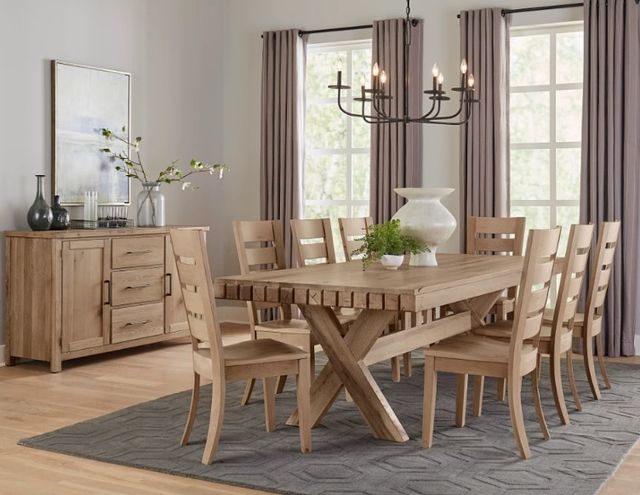 Artisan & Post by Vaughan-Bassett Dovetail Bleached White Horizontal Slat Chair-1