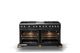 Viking® 5 Series 60" Onyx Pro Style Dual Fuel (LP) Range with Brushed Brass Trim-1