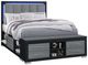 Global Furniture USA Emma Black/Gray Queen Panel Bed with LED and USB-0