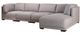 Moe's Home Collection Romeo Grey Right Modular Sectional-1
