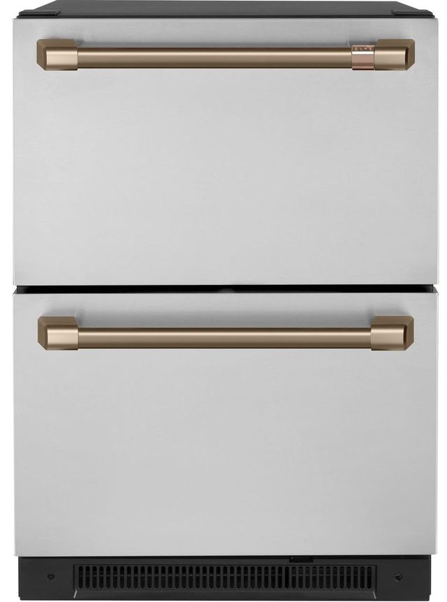 Café™ Brushed Bronze Under the Counter Refrigerator Handle Kit-2