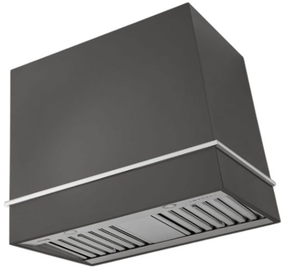 AGA Loge 36" Slate Wall Mounted Range Hood with Polished Chrome Trim-0