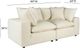 TOV Furniture Cali Natural Modular Loveseat-2