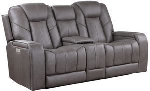 Steve Silver Co. Daniel Mossy Gray Triple Power Reclining Theater Loveseat