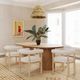 TOV Furniture Spara Cream/Natural Dining Arm Chair-1