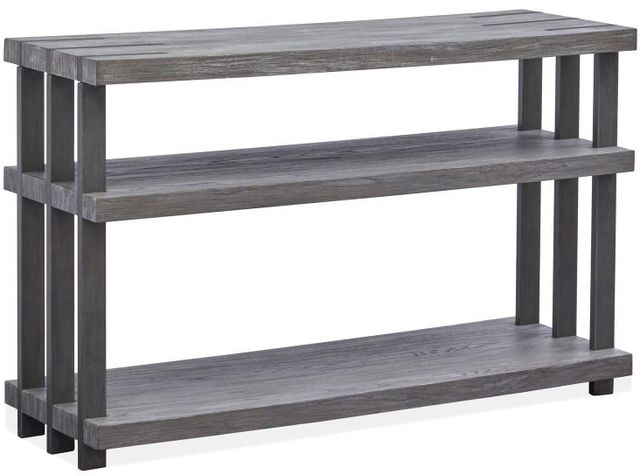 Magnussen Home® Eldridge Weathered Gravel Sofa Table-0