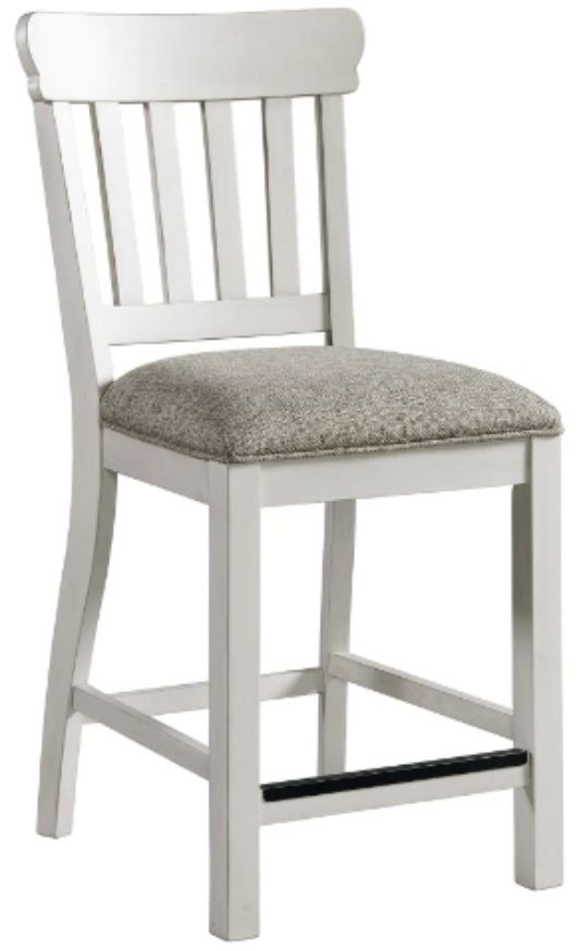 Intercon Drake French Oak/Rustic Gray Slat Back Counter Stool-0