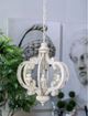 A & B Home White Baroda 6-Light Chandelier-1