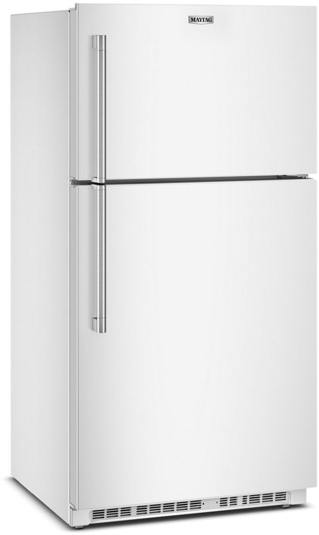 Maytag® 33" 21.3 Cu. Ft. White Top Freezer Refrigerator with Garage Mode-3