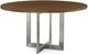 Bassett® Furniture Customizable BenchMade Astor Oak 54" Round Dining Table with Stainless Steel Base Base-0