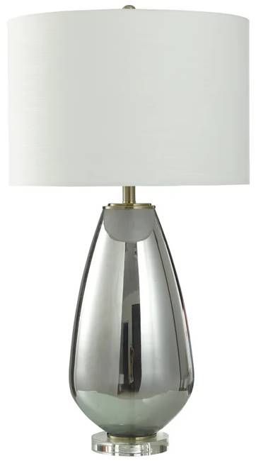 StyleCraft Smokescreen Silver Table Lamp-0